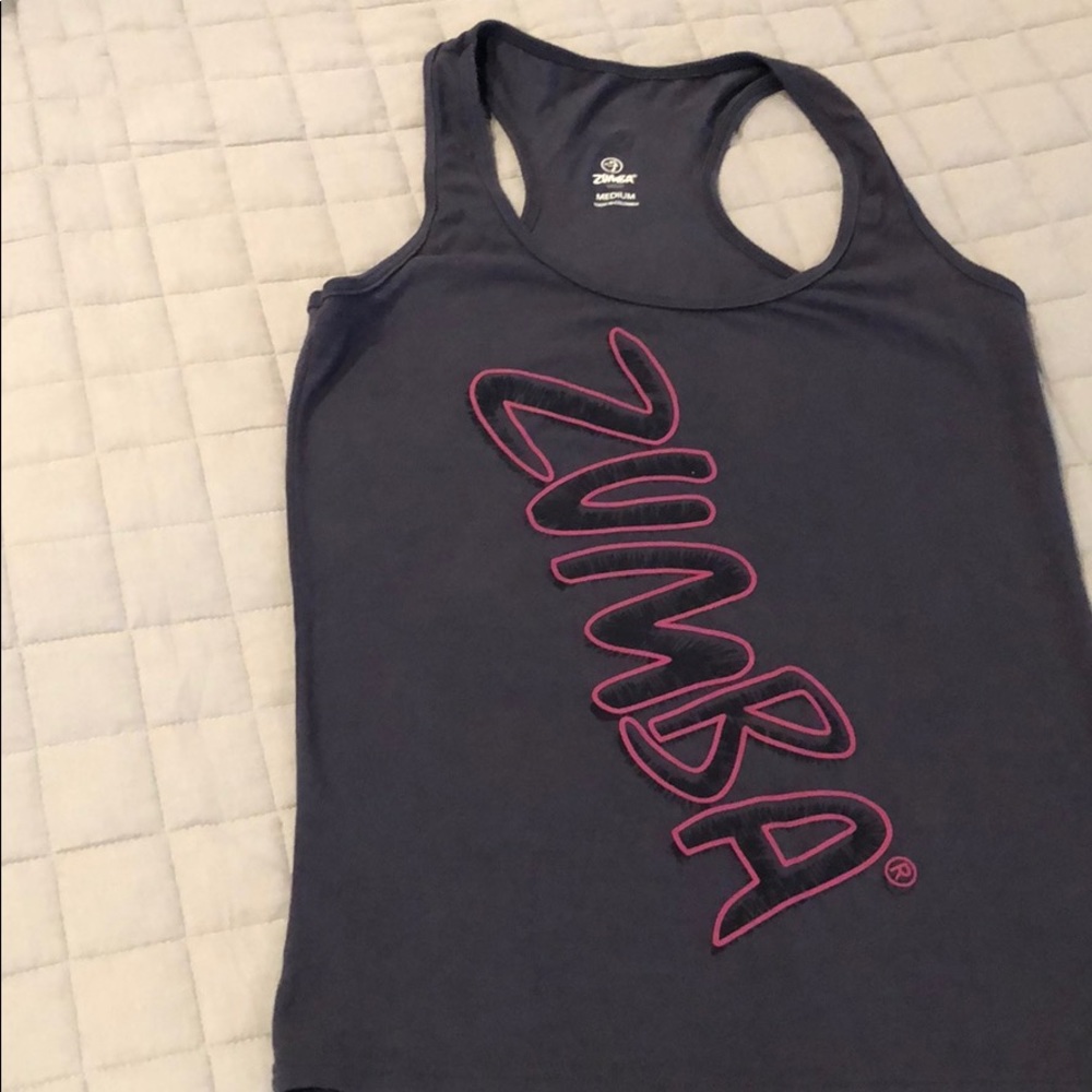Slate blue Zumba tank top